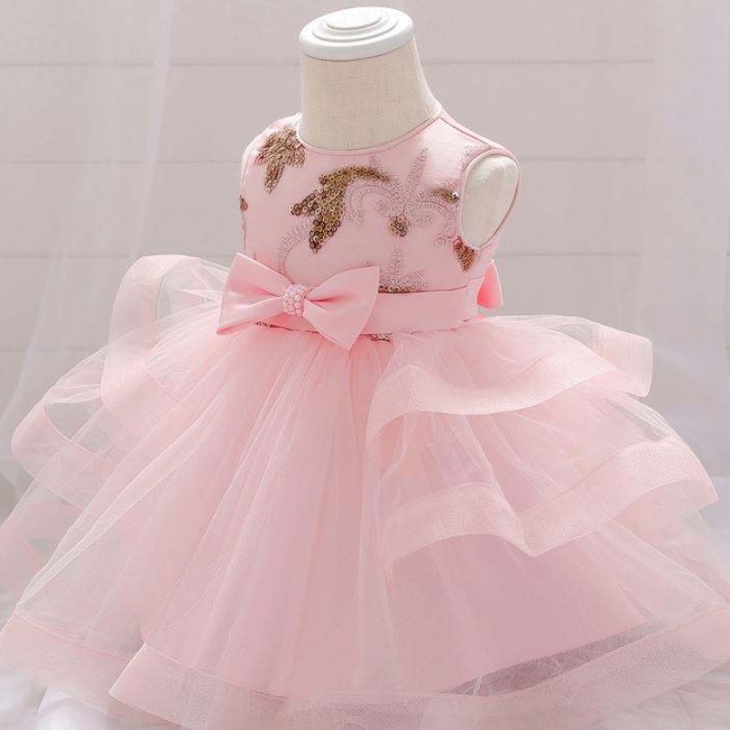 2021サマー新しい女の子2〜6年幼児パーティーを着る幼児王女スペインの誕生日レースの子供ドレス