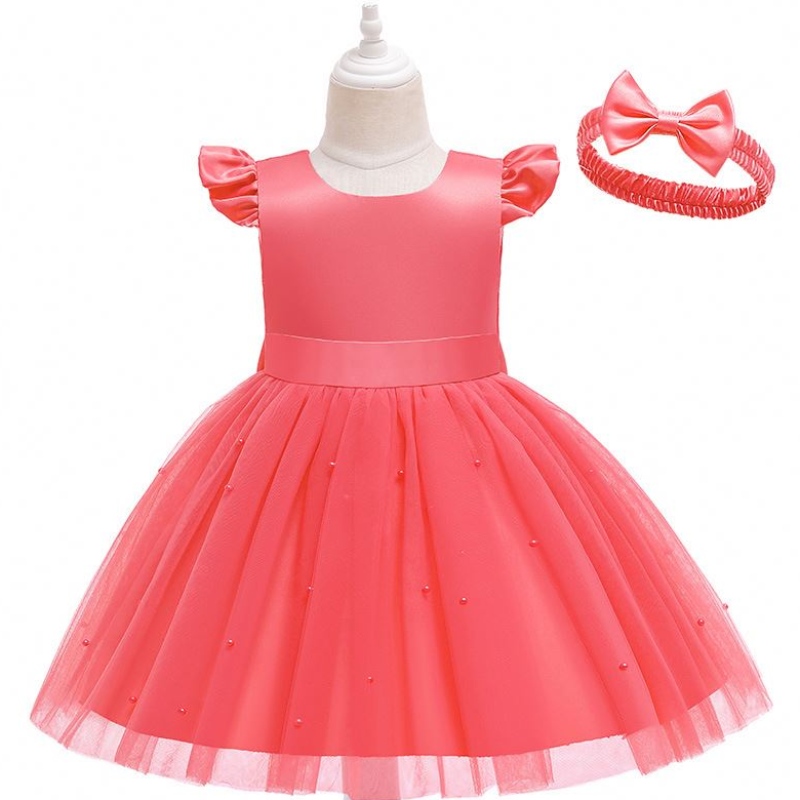 Baige New KidsFrocks Designs Boutique Children Dresses Birthday Girl Party Wear Western Dress D0760