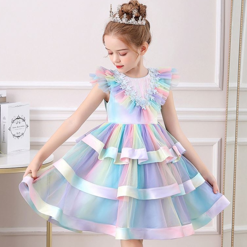 Baige New Model Kids ClothingLoyally Flower Girl Party Dress Children Chotosity