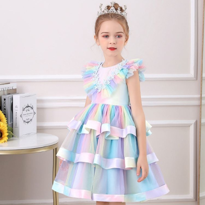 Baige New Model Kids ClothingLoyally Flower Girl Party Dress Children Chotosity