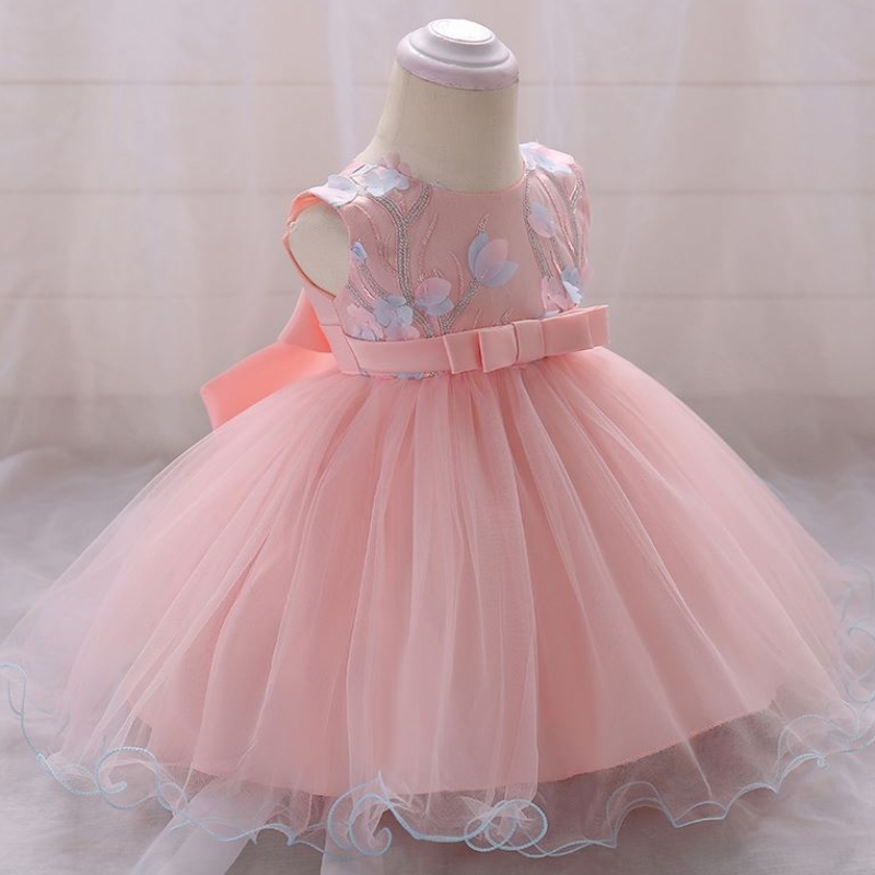Baige新生児ドレスの女の赤ちゃんバプテスマ服子供夏のフロックデザインl1848xz