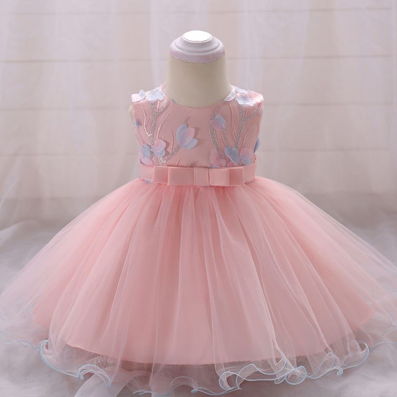 Baige新生児ドレスの女の赤ちゃんバプテスマ服子供夏のフロックデザインl1848xz