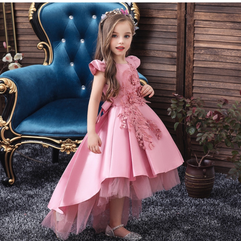 Amazon Children \\'s Trailling Dress Girls dovetailメッシュスカートプリンセスドレス