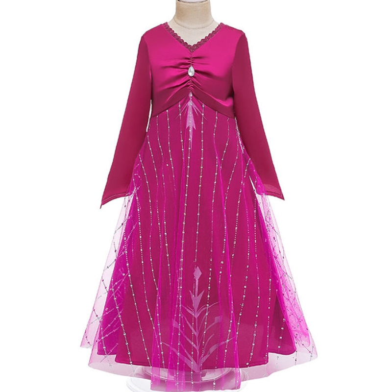 Ansoo Online Halloween Anna Elsa Costume for Kids Dresses Costumes Girl Princess Dress 2〜13歳の女の子