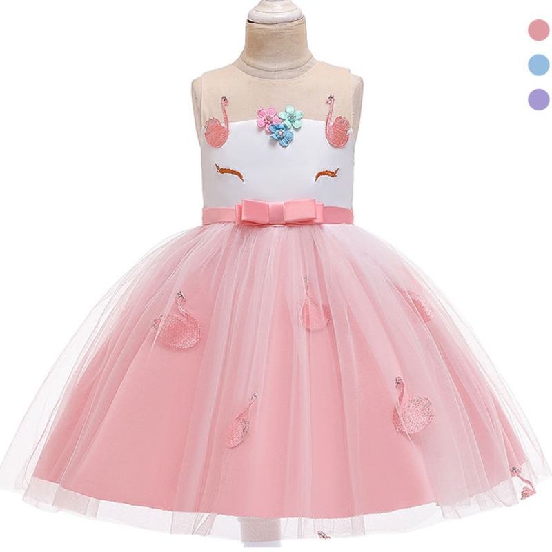 Ansoo Kids Girls Dresses Rainbow Birthday Princess Sleaveless Dresses Unicorn Tutu Princessドレス12歳の女の子