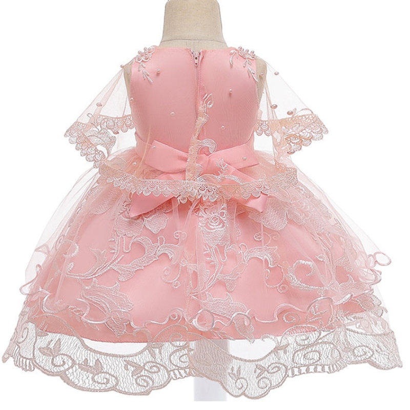 Ansoo Child Seveless Pink Party Kids Girl Dress Cotton Elegant Princess Dress for Gir