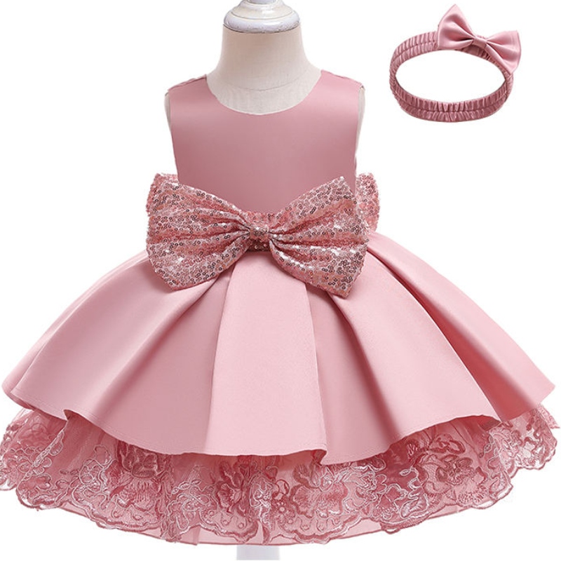 Ansoo Childs Childs Girls Party Boutique Clothing Princess Tulle Dresses Lace Ruffle Tutu Flower Girl Dress for Kids