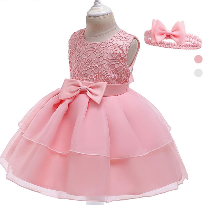 Ansoo Childs Childs Girls Party Boutique Clothing Princess Tulle Dresses Lace Ruffle Tutu Flower Girl Dress for Kids