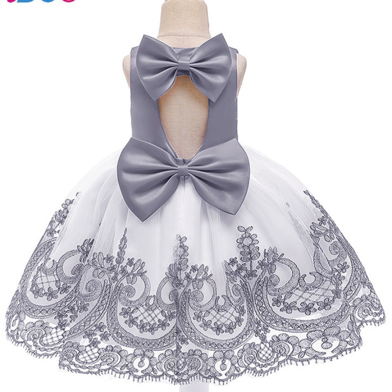 Ansoo Hot Wholesale New Arrima Baby Summer ClothingLace Flowers Kids Wedding Frock Bady Girl Birthday Party Dresses for Girls for Girls