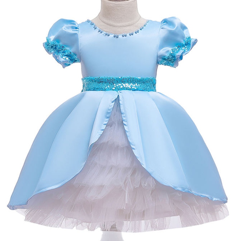 ansoo leveless chiddry cildres puffy blue tutu dress baby toddlers iprants夏のトレンドドレスドレスドレスドレスガール