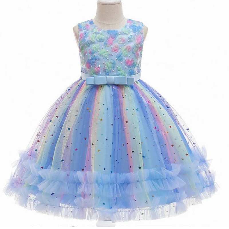 Baige New Arrivic Speecins Cake Kids Party Dresses3-10歳のベビーパーティーガウンズガールズ\\ 'ドレス