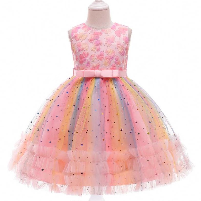 Baige New Arrivic Speecins Cake Kids Party Dresses3-10歳のベビーパーティーガウンズガールズ\\ 'ドレス