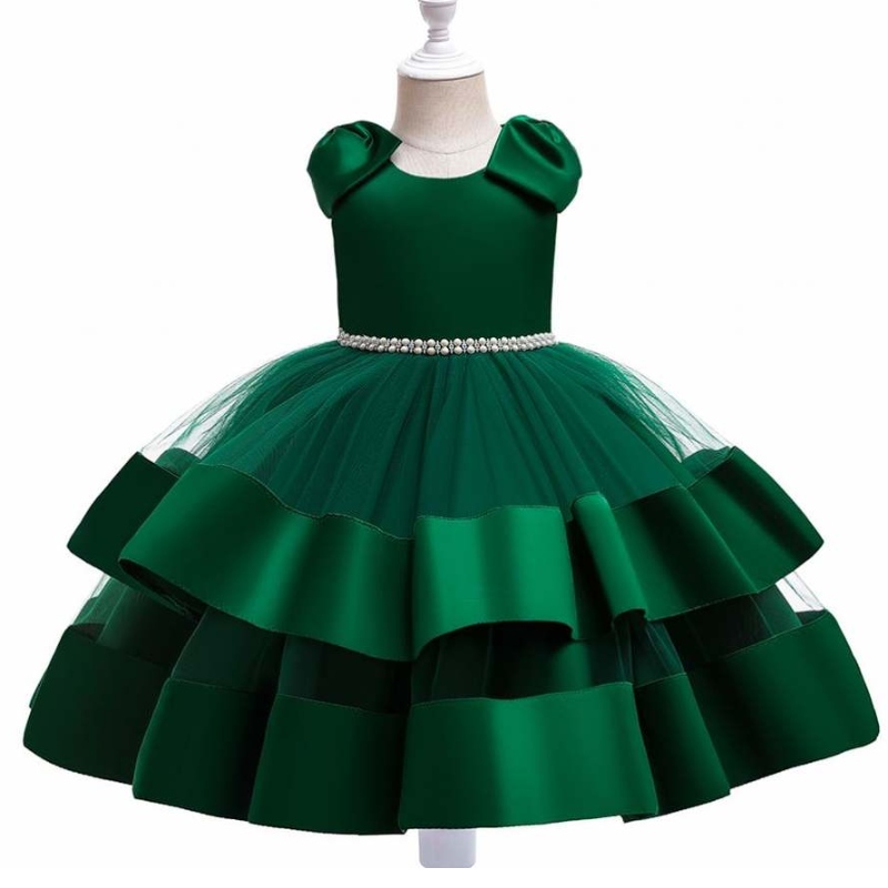 Baige Summer Kids Wedding Dress BoutiqueBady Girls Party Wear Dress Designs With Shoulder Bow