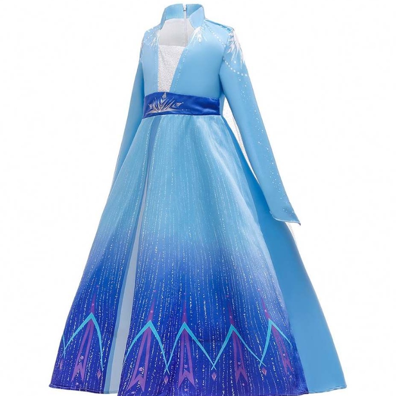 Baige Hot Sale Children Clothes Girls Elsa Costume Coat Cosplay Girl Dress