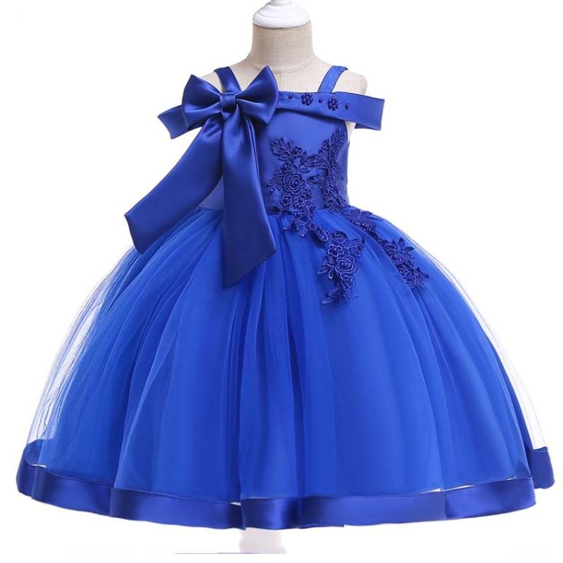 Baige New Kids Party Dress Wholesale Baby Childrenデザインキッズガールドレスl5081