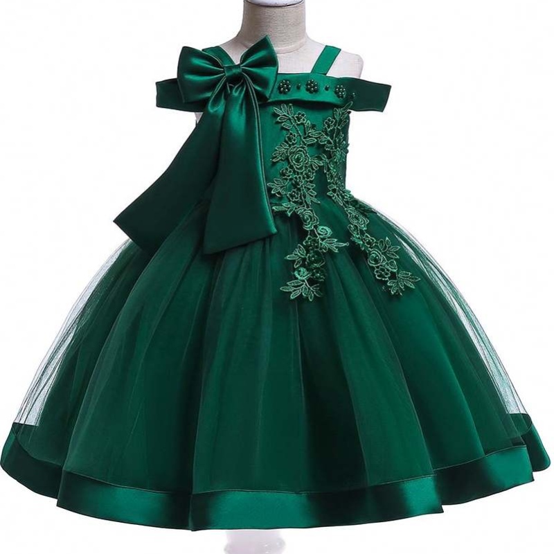 Baige New Frock Kids Party Dress新生児の花の女の子満月の誕生日ドレスl5081xz