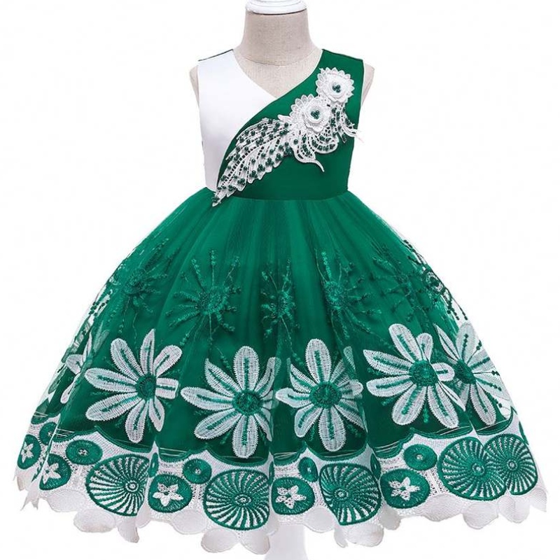 Baige New Design Flower Girls Dresses Kids Party Birthday Wedding Princess Children Dress L5266