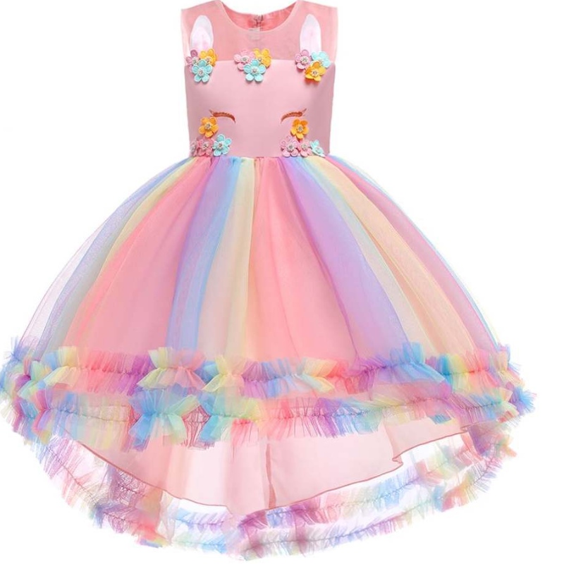 フラワーガールドレス2021ユニコーンドレスプリンセスユニコーンドレス3〜12歳の誕生日