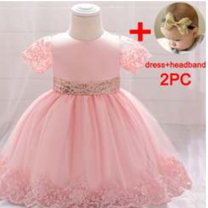 Baige Wholesale Kids Birthday Dresses Girl Costume Gold Line Children Party DressesL1926XZ