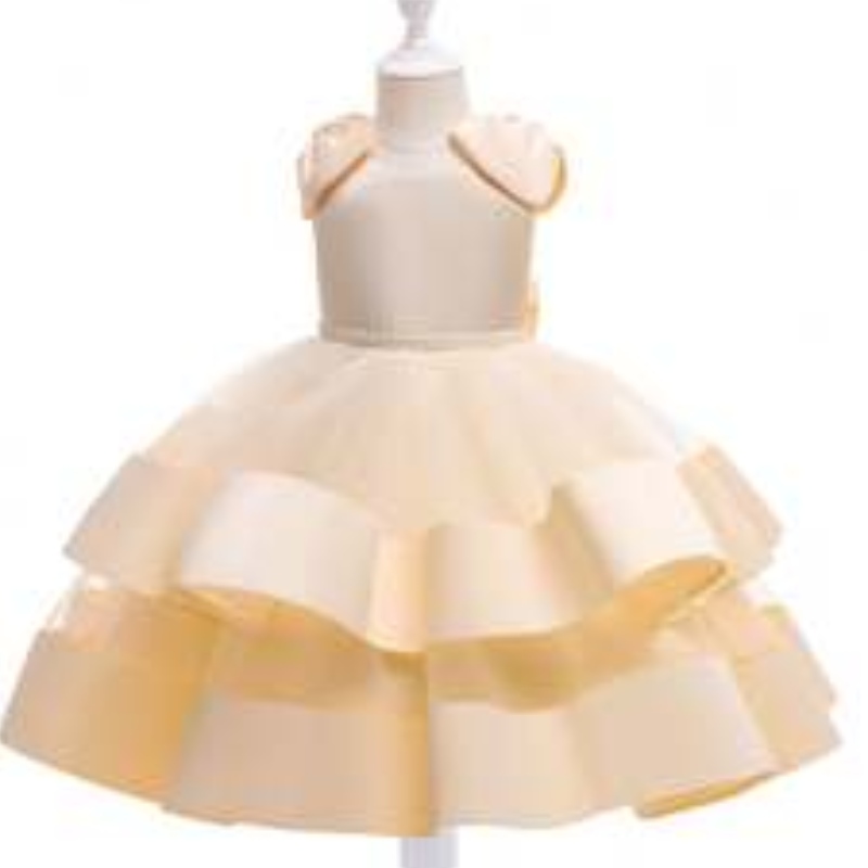 Baige New Collection Clothes Girls Party Dressesエレガント3歳の子供ボールガウン