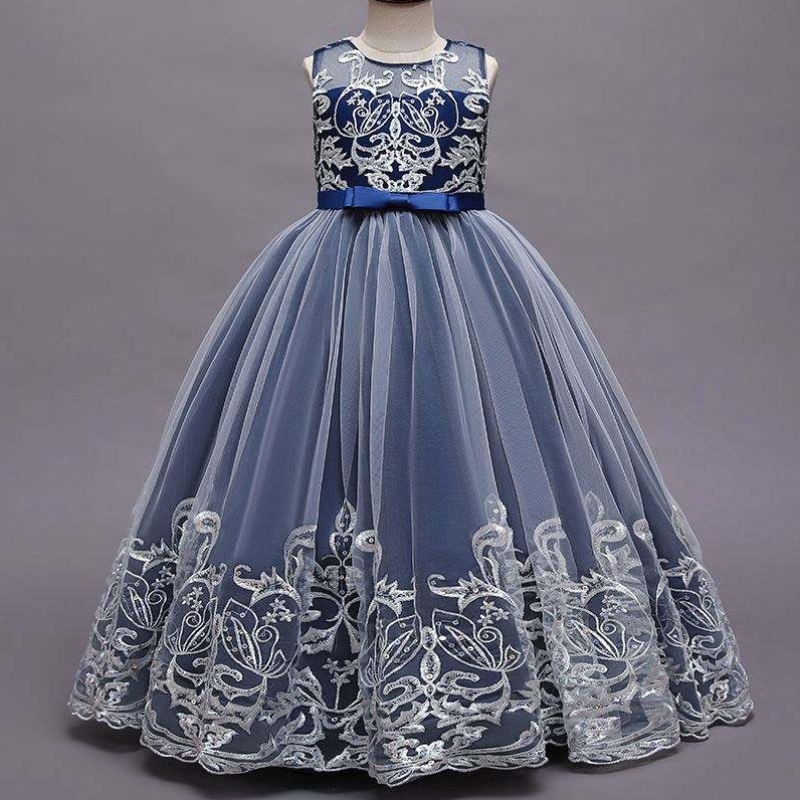 Baige Long Style Children WeddingBall Gown Girls Frock Design Kids Party Wear wear wear wear wear