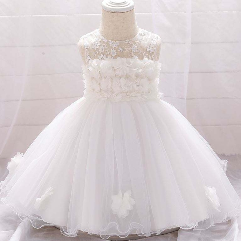 Baige New Frock Designs Girls \\ '衣類新生児花の子供たちのパーティーを着るバプテスマドレスl1920xz