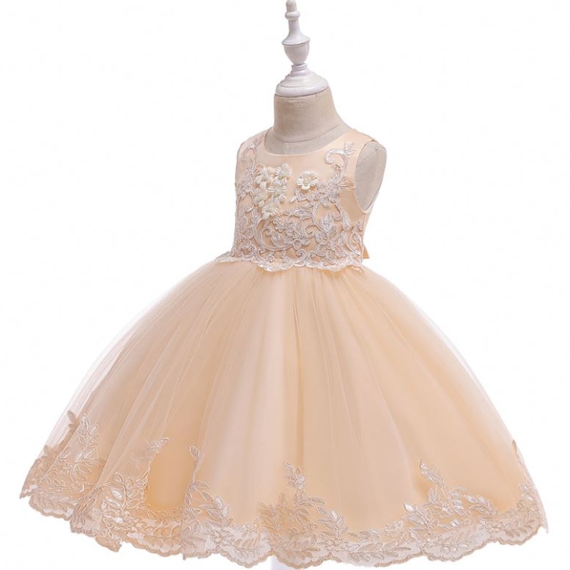 Baige Girl Princess Dresses Sreeveless Party Dress KidsイブニングボールガウンバースデーパーティーL5097