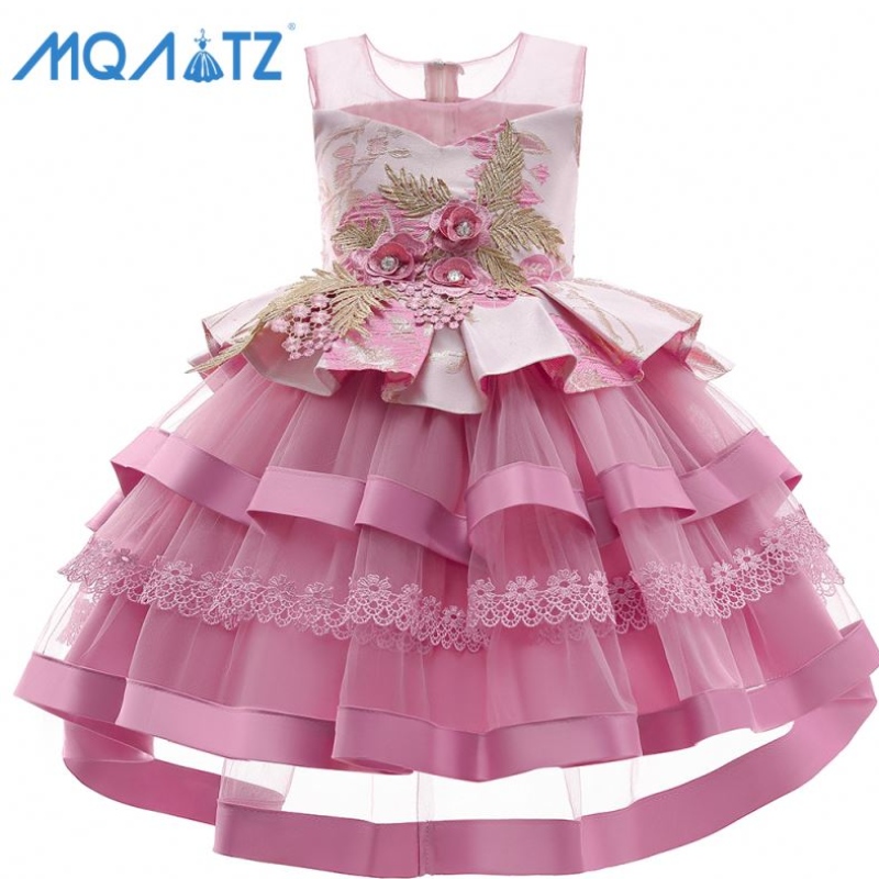 Baige Hot Selling Multi-LayeredBady Girl Birthday Dresses CottenGirlPrincess Party Dresses Girls Tutu Dress for Party