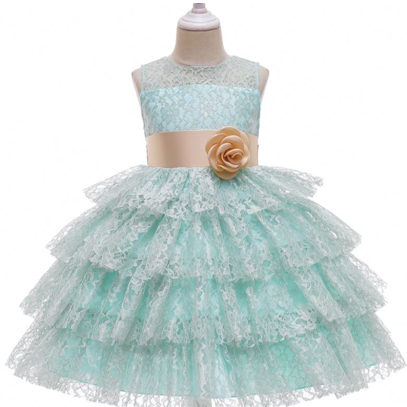 Baige New Children \\'s Princess Dress Lace Layed Seeveless Flower Girl Wedding Dresses