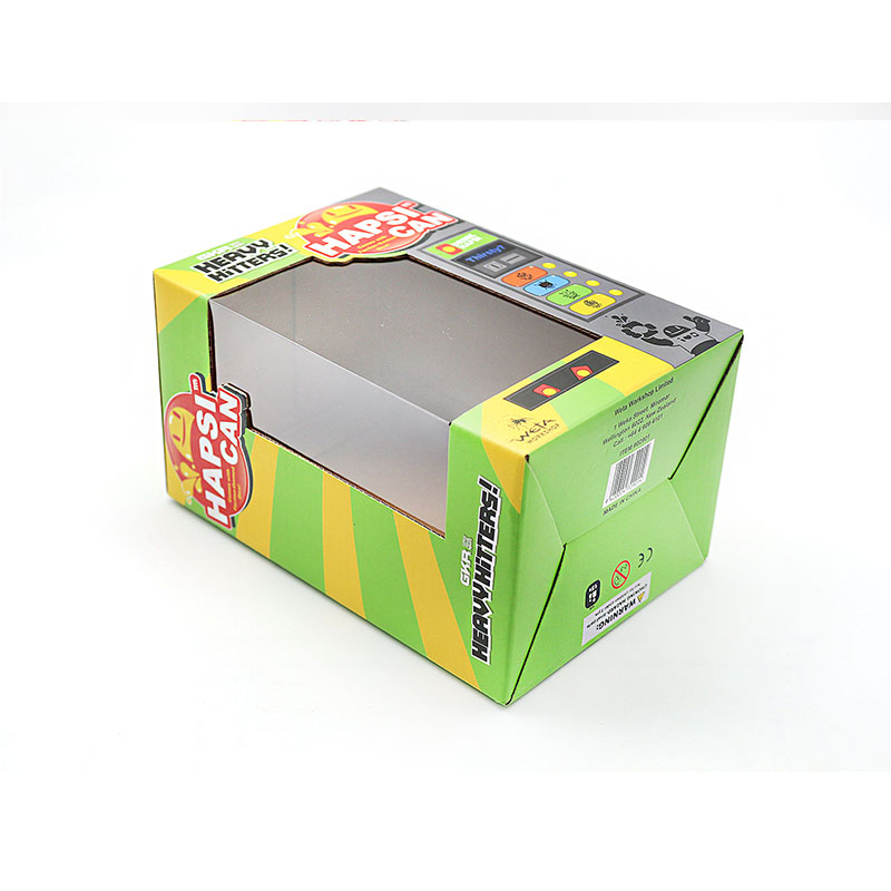 電子おもちゃ玩具波型紙ボックスパッケージ印刷透明なウィンドウデザインハイエンドカスタム