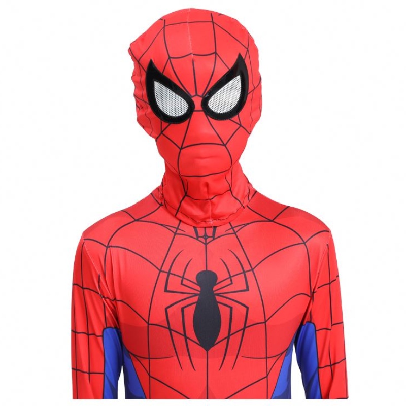 クラシックホットセールハロウィーンパーティーキッズ&adult TV&movieスーパーヒーローコスプレアニメジャンプスーツスパイダーマン屋内服コスチューム付きマスク