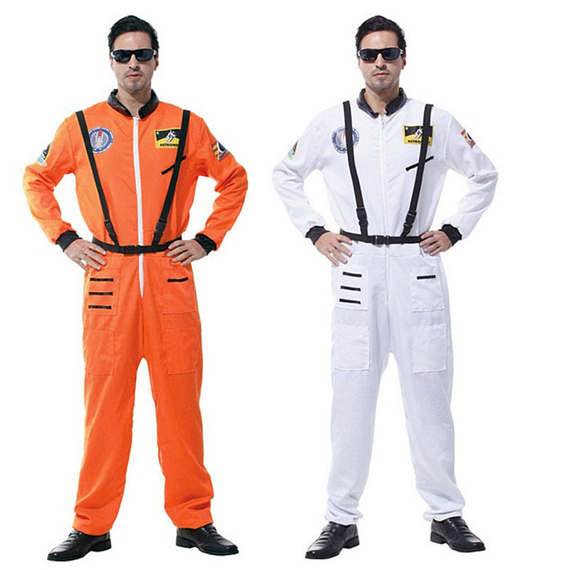 2022 Hot2022 Hot Sale Halloween Costumes for Man Astronaut Spacesuit Orange and White Costume Cosmonaut Cosplay Costumes Sale Halloween Costumes for Man Astronaut Spaceuit Orange and White Costume Cosmonaut Cosplay Costumes