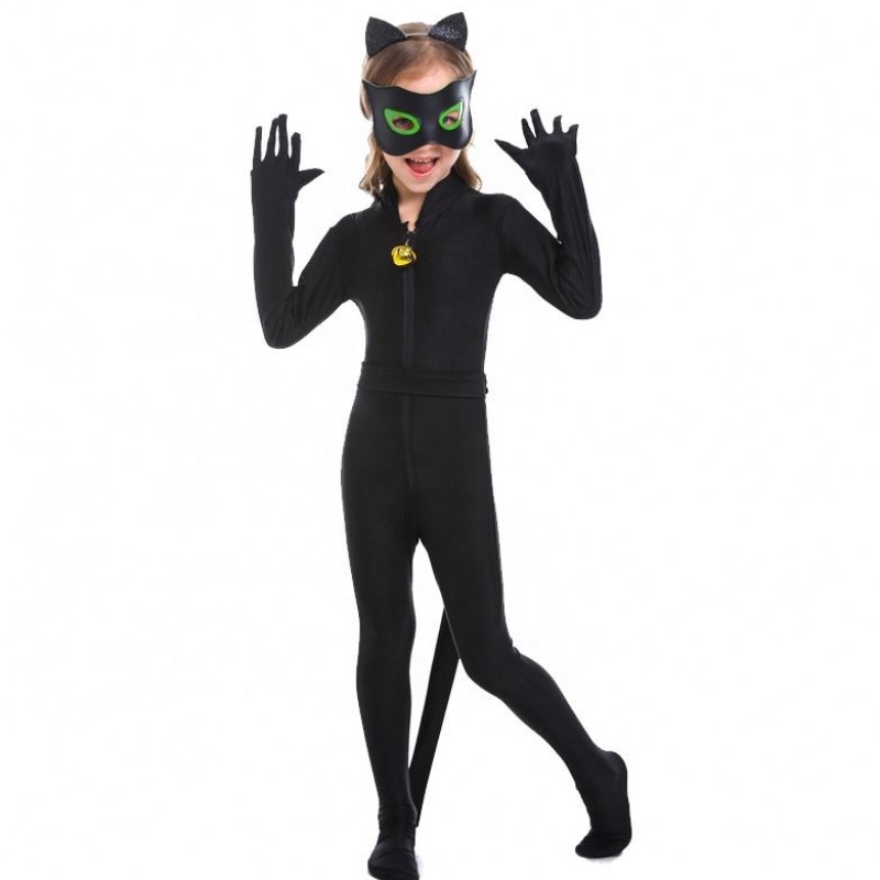 ホットハロウィーンの子供たち\\ 'sバットマンコスプレ衣装女の子猫の女性の子供スーパーヒーローコスチューム