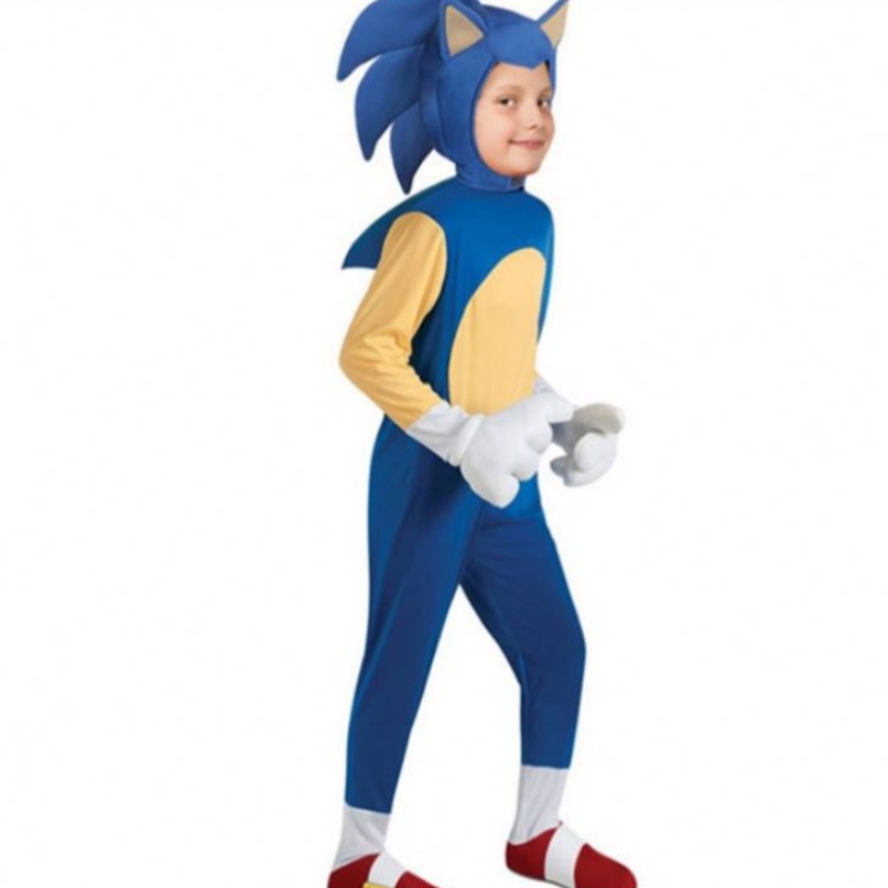 Onic Halloween Children \\'s Costume Sonic Hedghog Cartoon Sonic Boy Cosplayゲームパフォーマンスコスチューム