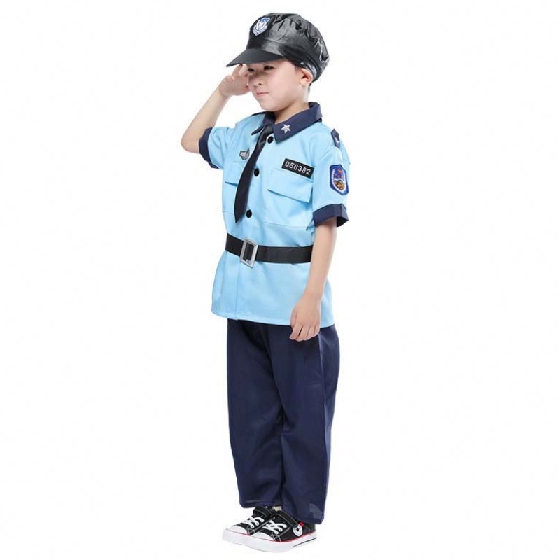ハロウィーンドレスアップ警官のふりをするプレイセットキッズ警察コスチュームボーイズhcbc-005