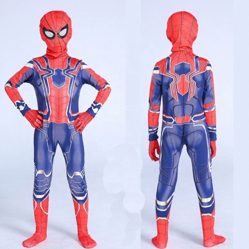 キッズボーイズハロウィーンマッスルスパイダーマンコスチュームベビーハロウィーンの服子供コスプレジャンプスーツ