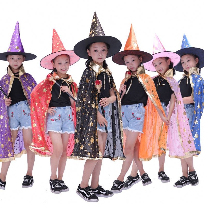 Alloween Children \\ 's Adder Party Dressup Red and Black Double Face Stand Collar Cape Hooded Cape Cape Costume Halloween Cosplay