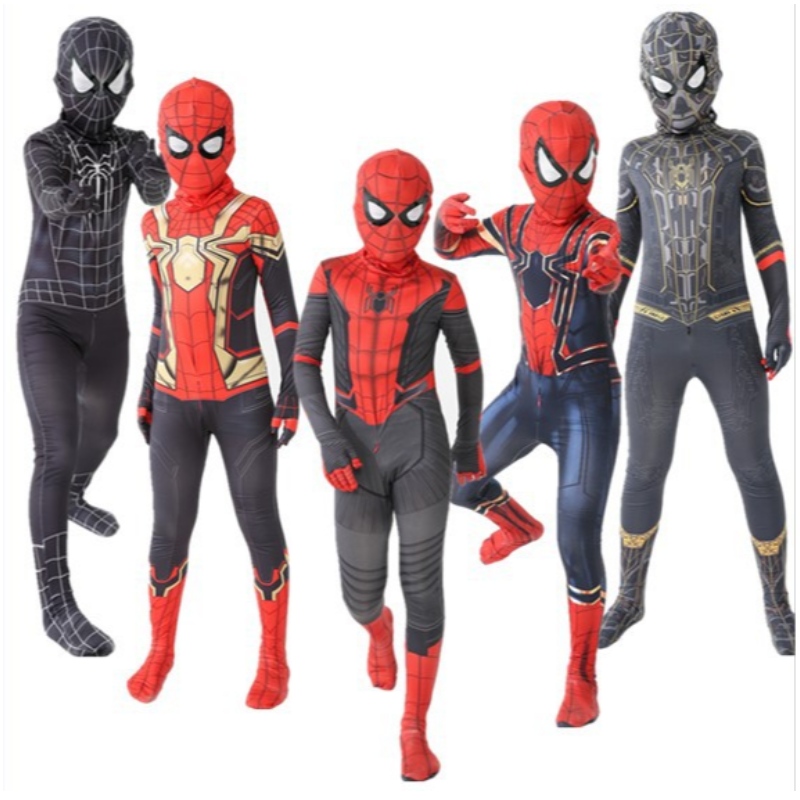 スパイダーマンボディスーツワンピースキッズハロウィーンの衣装