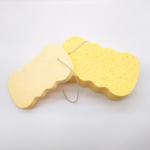 バスモイスチャライジングカラーウッドパルプコットン強力除染バススポンジセルロースウッドパルプスポンジ