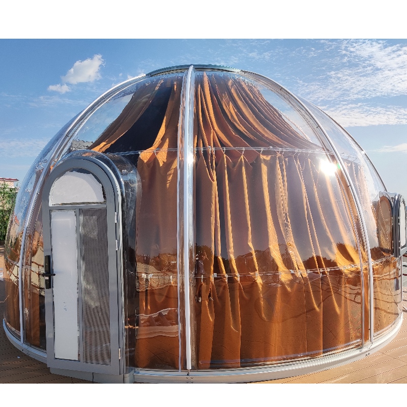 リゾートホテル、キャンプ、屋外の活動のための6メートルの贅沢な透明なドームテント