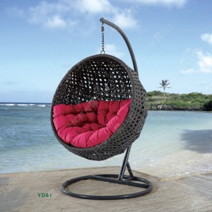 近代的な室内スタイルのスイングは、エッグチェア屋外スイングパティオ織籐スイングガーデン織りエッグチェアハンギングエッグ