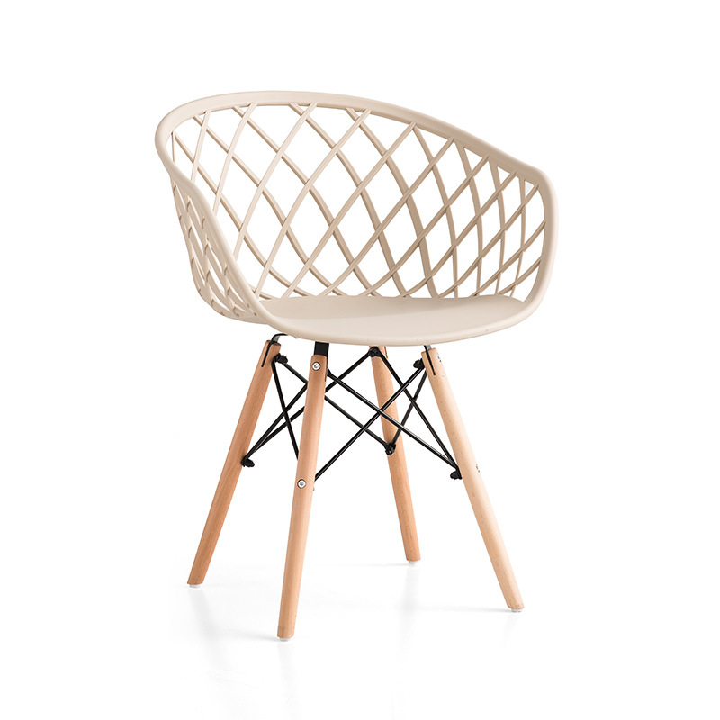 ホットセールノルディックデザインスタイルレストランヘビーデューティホワイトダイニングプラスチック製のプラスチック椅子付き