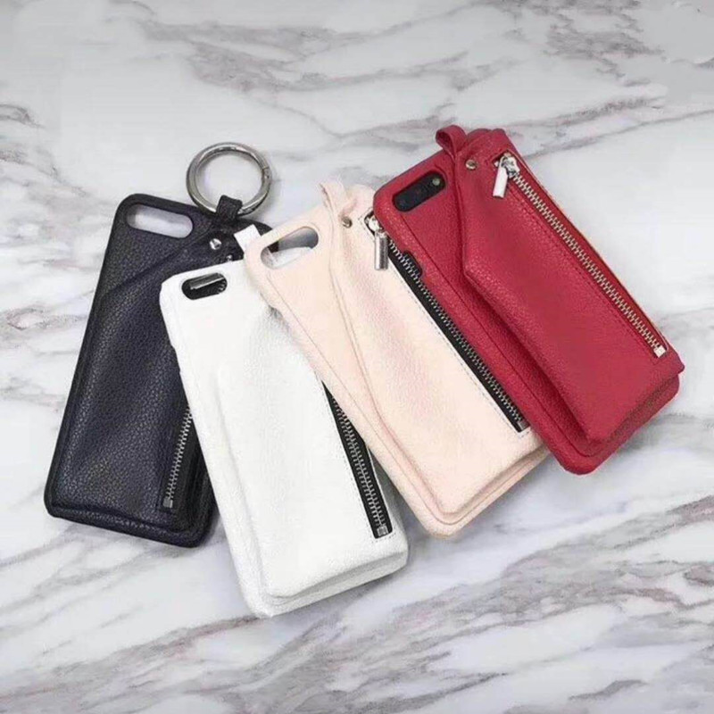 Apple iPhone 8携帯電話の保護ケース、手動革の保護ケース、小さな財布保管携帯電話バッグ、抵抗性と振動抵抗性革の赤い携帯電話ケース