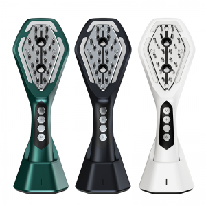 ヘアケアコームオイルコントロールヘアロス予防多機能光線療法イオンヘアケアコンコーム頭皮マッサージコーム