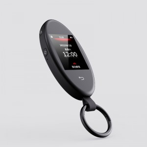 スマートLCDスクリーンタッチカーキー、アップグレードキーレスエントリ、パープルカーキーオートロック&ロック解除リモートカースターター、キーフォブ交換防止防止アクセサリー、車両ロゴディスプレイ