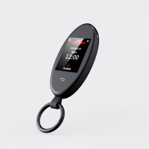スマートLCDスクリーンタッチカーキー、アップグレードキーレスエントリ、パープルカーキーオートロック&ロック解除リモートカースターター、キーフォブ交換防止防止アクセサリー、車両ロゴディスプレイ