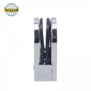 ホット販売ステンレススチールバスルームガラスクランプガラスフェンスハードウェアアクセサリーガラス手すりクランプ