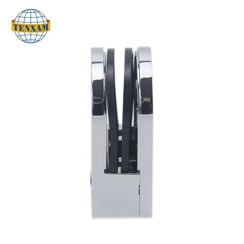 ホット販売ステンレススチールバスルームガラスクランプガラスフェンスハードウェアアクセサリーガラス手すりクランプ