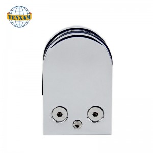 ホット販売ステンレススチールバスルームガラスクランプガラスフェンスハードウェアアクセサリーガラス手すりクランプ