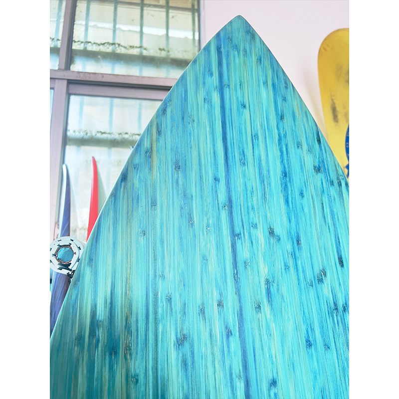 完全な木製ベニヤサーフボード樹脂色のサーフボード